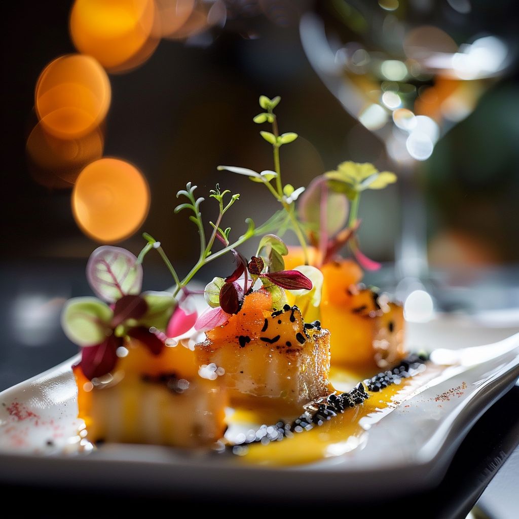 A beautifully arranged table featuring a variety of fall dinner dishes with pumpkins and autumn leaves decor.